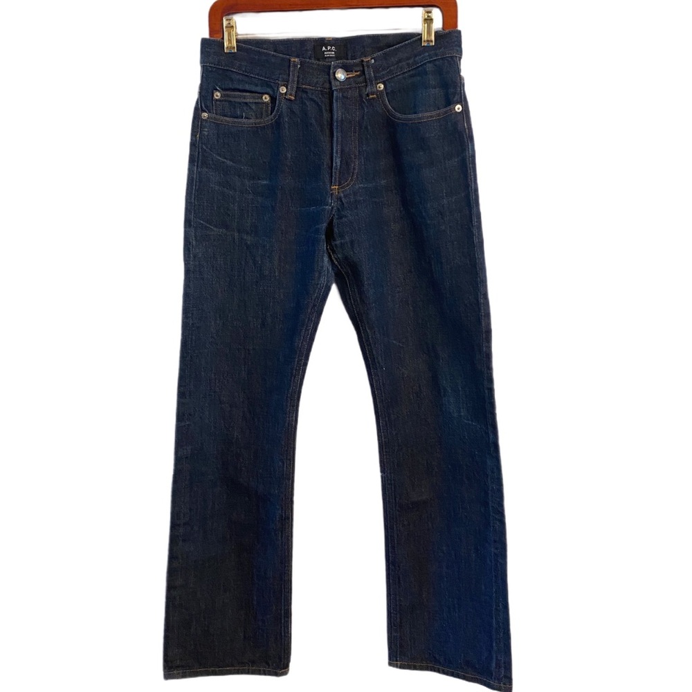 A.P.C. Men's Rescue Jean Droit Dark Indigo Jeans Size 29